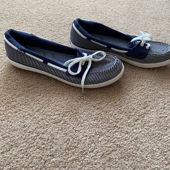 Keds boating shoes. These shoes are comfortable and slip on. - Picture 2 of 3